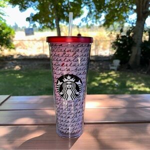 Starbucks cold beverage FaLaLa 24 ounces tumbler